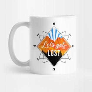 Let´s Get Lost on Nature Compass - Hiking Mug